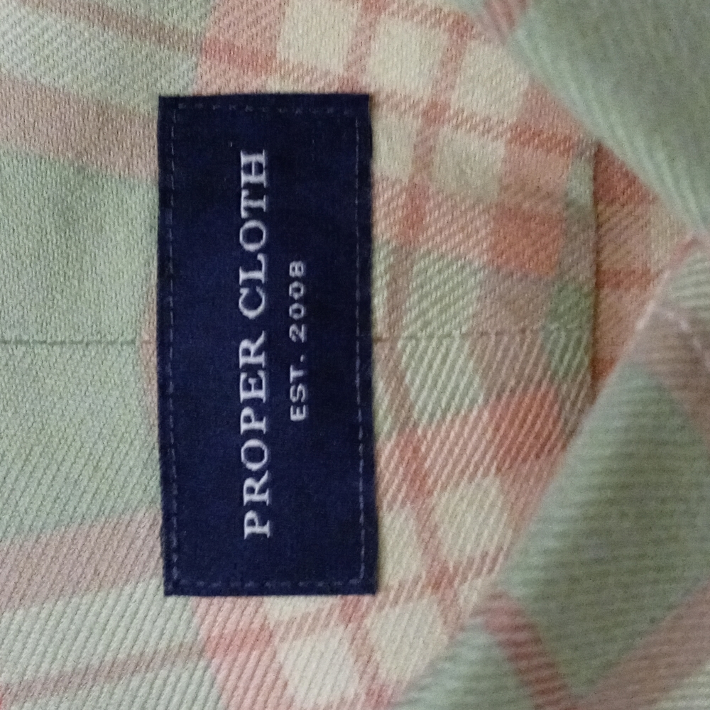 🔴SOLD🔴🔅Proper Cloth🔅 - Men's Check Plaid Flannel L/S Button Down - Picture 4 of 13